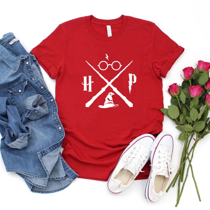 Wizard Hat and Magic Wand Graphic Casual T-Shirt - Image 15