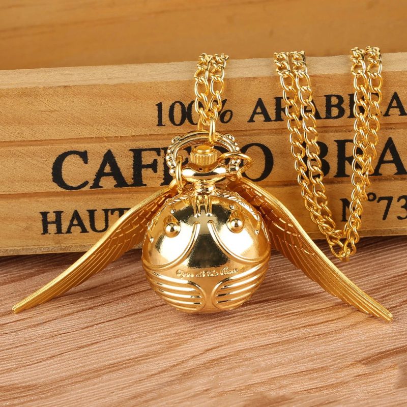 Magical Golden Snitch Necklace for Harry Potter Fans - Image 4