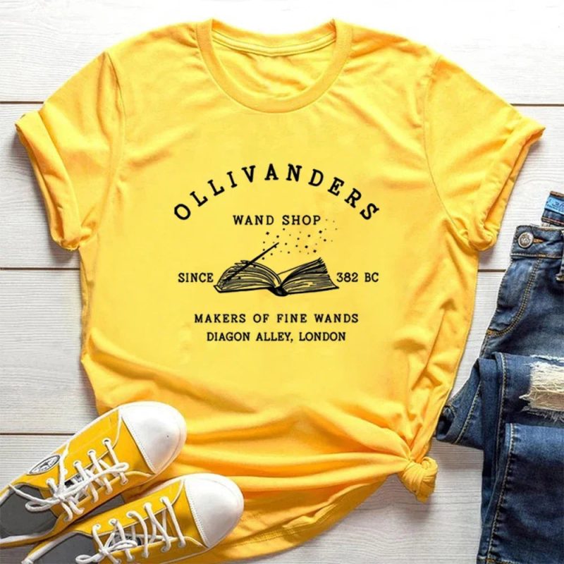 Wizarding World Ollivanders Wand Shop Casual Fan Tee - Image 2