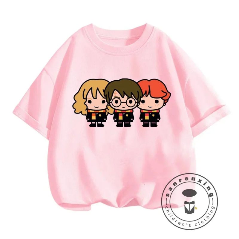 Kids Boys & Girls Cartoon Anime Harry Potter T-Shirt - Image 2