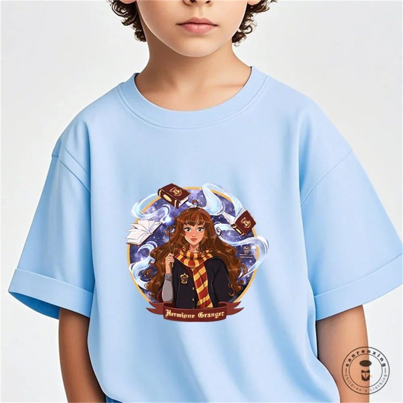 Summer Harry Potter Girls’ Graphic Casual Cotton T-Shirt - Image 24