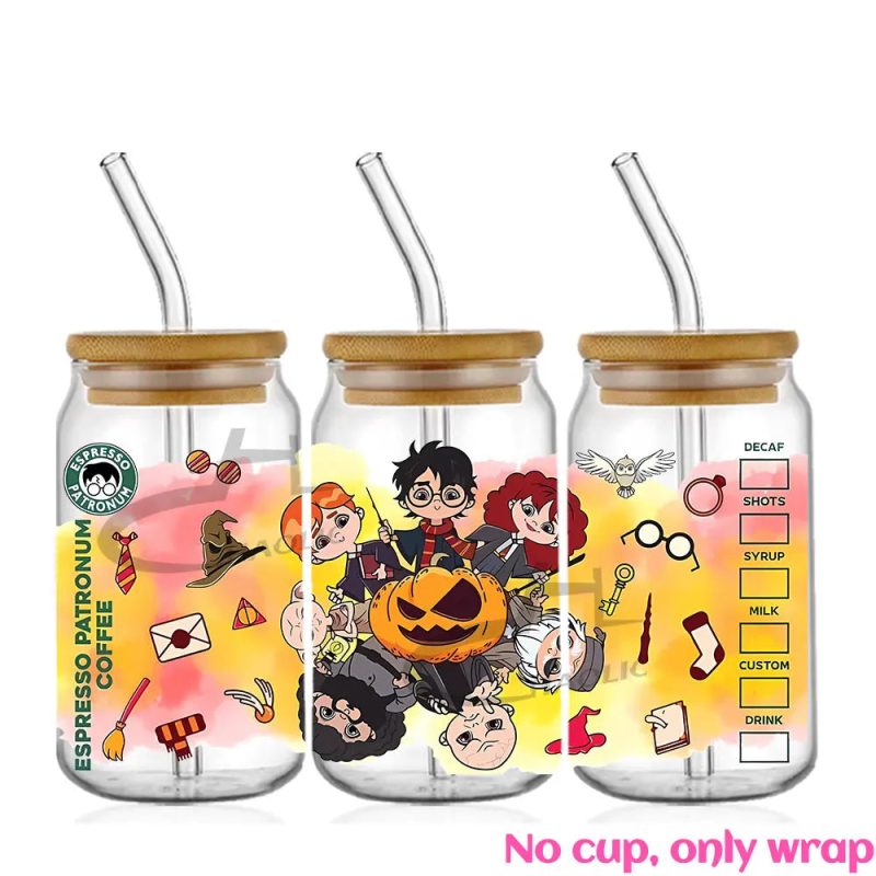Wizard World UV DTF 16oz Glass Cup Wrap - Image 18