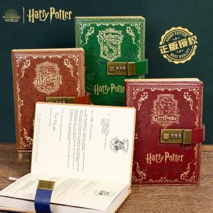 Authentic Harry Potter Four Houses Retro Password Diary Book