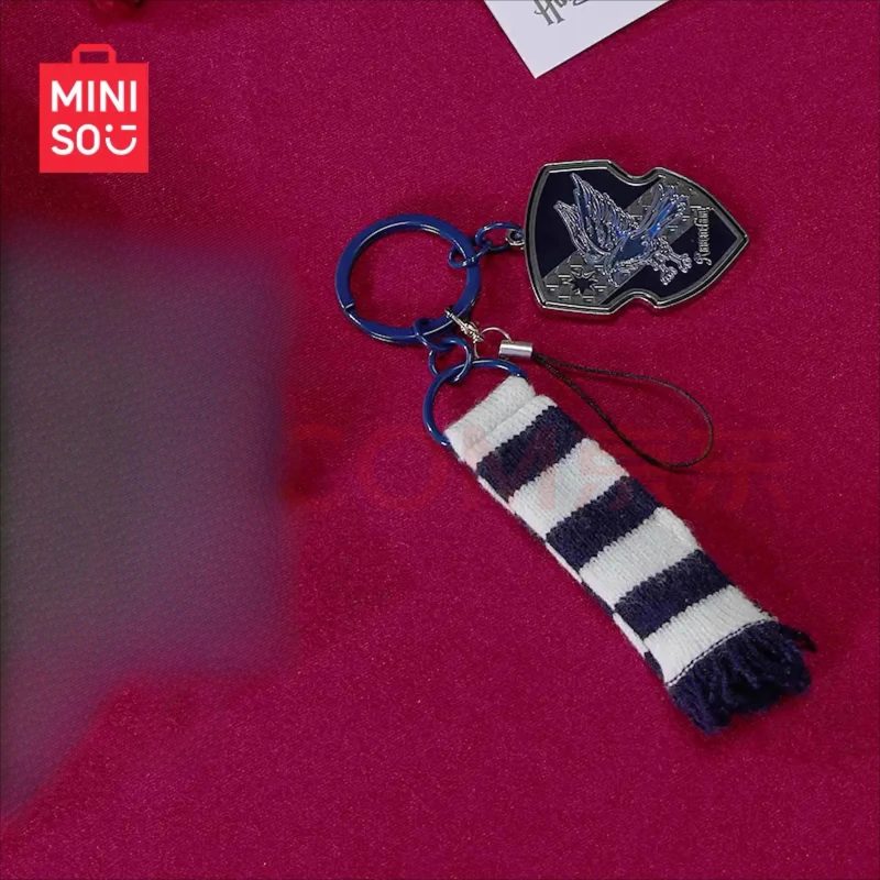 Ravenclaw House Scarf and Badge Inspired Phone Charm - Image 5