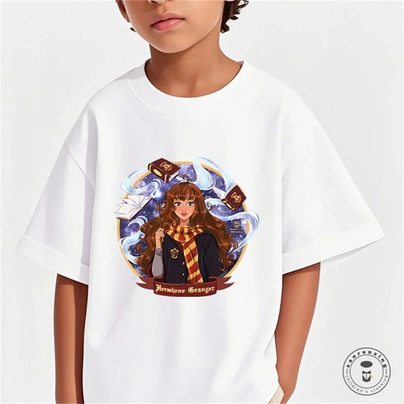 Summer Harry Potter Girls’ Graphic Casual Cotton T-Shirt - Image 10