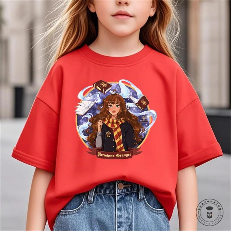 Summer Harry Potter Girls’ Graphic Casual Cotton T-Shirt - Image 8