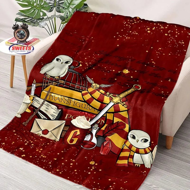 Soft Flannel Magic Hat Pattern Cozy Throw Blanket - Image 14