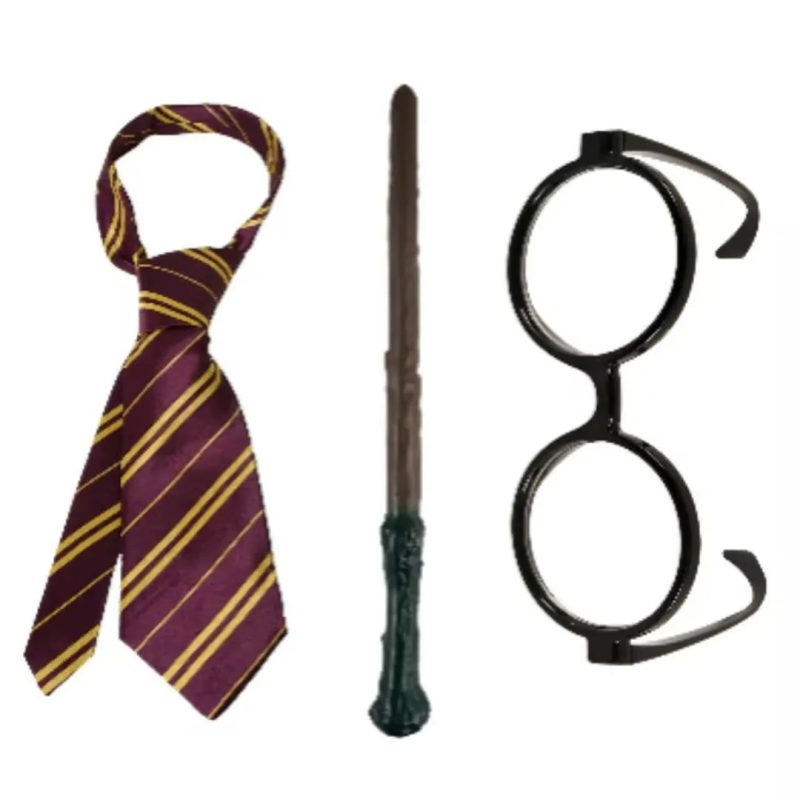 Wizard Dress-Up Costume Set with Hat and Wand - Image 3