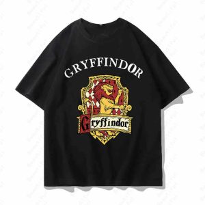 Oversized Harry Potter Cotton Graphic Casual T-Shirt