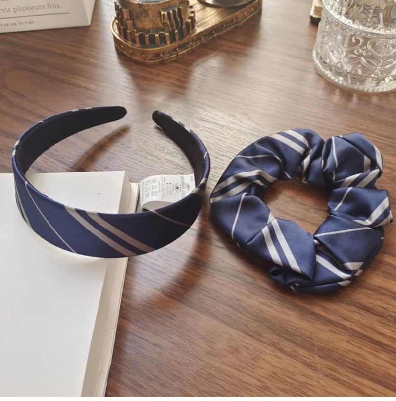 Wizard Magic Stripe School Slytherin Hair Tie Scrunchie - Image 12