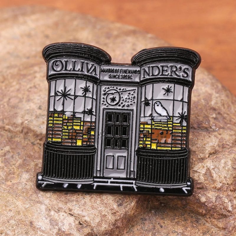 Ollivanders Wand Shop Enamel Badge Collectible Pin - Image 7