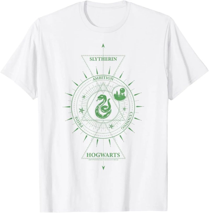 Magical Slytherin Celestial Printed Short Sleeve T-Shirt - Image 2