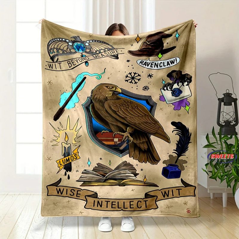 Soft Flannel Magic Hat Pattern Cozy Throw Blanket - Image 9
