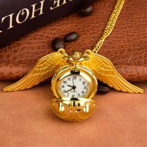Magical Golden Snitch Necklace for Harry Potter Fans