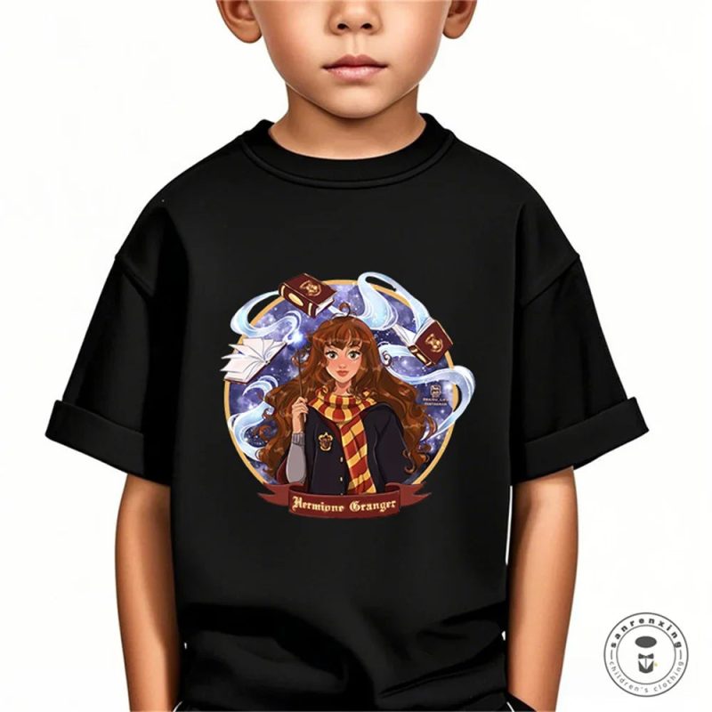 Summer Harry Potter Girls’ Graphic Casual Cotton T-Shirt - Image 22