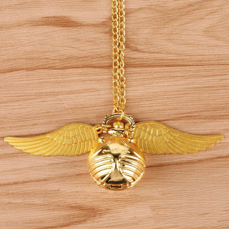 Magical Golden Snitch Necklace for Harry Potter Fans - Image 2