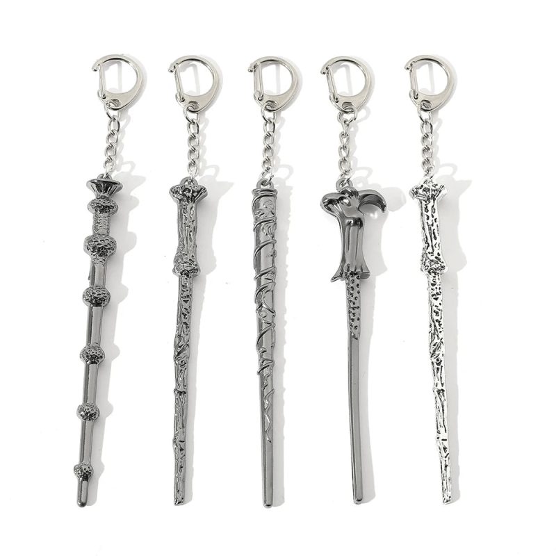 Harry Potter Magic Wand Metal Pendant Keyring - Image 2