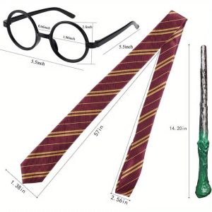 Wizard Dress-Up Costume Set with Hat and Wand