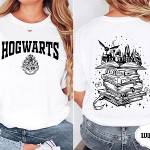 Wizard Castle and Spell Book Graphic Cotton Shirt