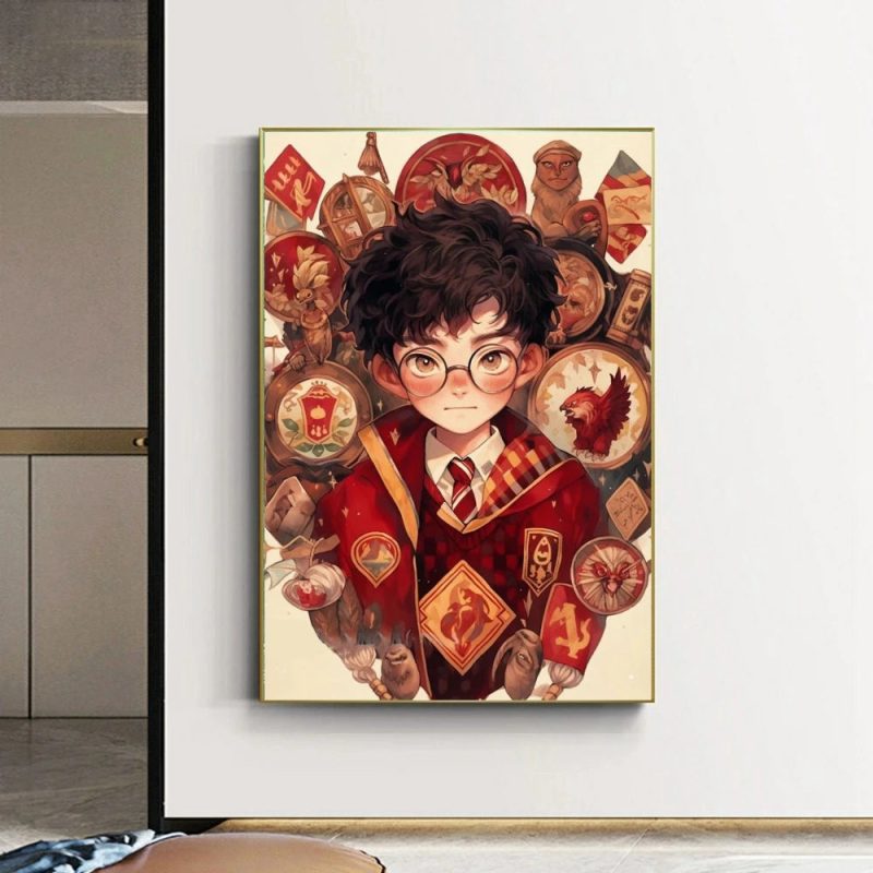 Red Cartoon Mosaic 5D Embroidery Diamond Painting Kit - Image 2