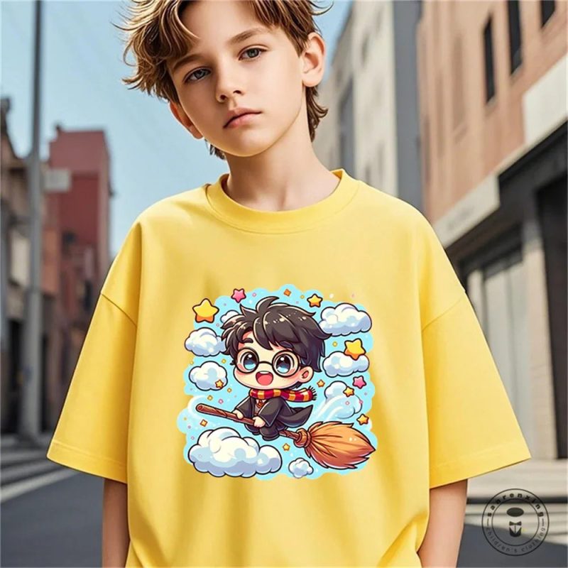 Summer Harry Potter Girls’ Graphic Casual Cotton T-Shirt - Image 9