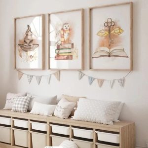 Wizards & Magic School Vintage Wall Canvas Posters