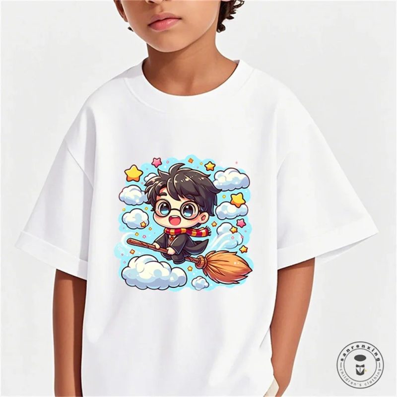 Summer Harry Potter Girls’ Graphic Casual Cotton T-Shirt - Image 19